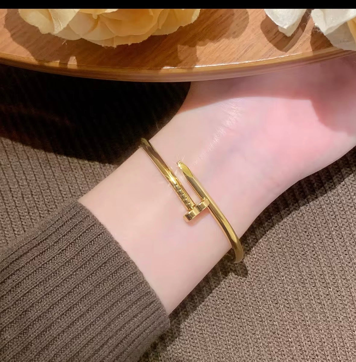 Nail Cuff Bangle