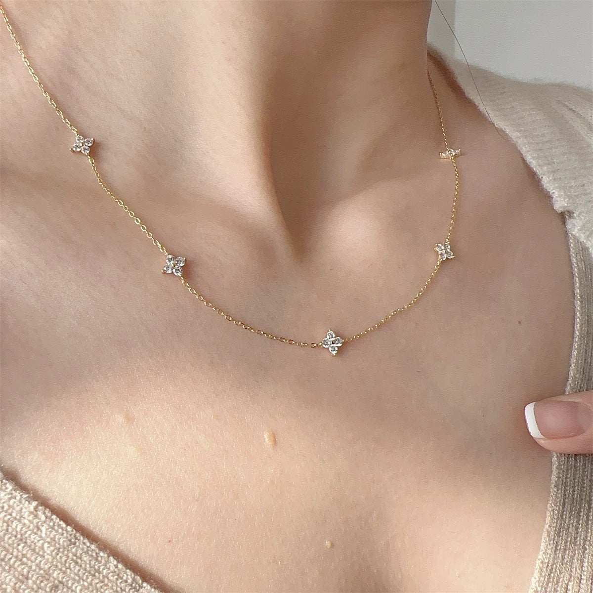 Collier Stardust – Argent Sterling S925, Plaqué Or 18 carats