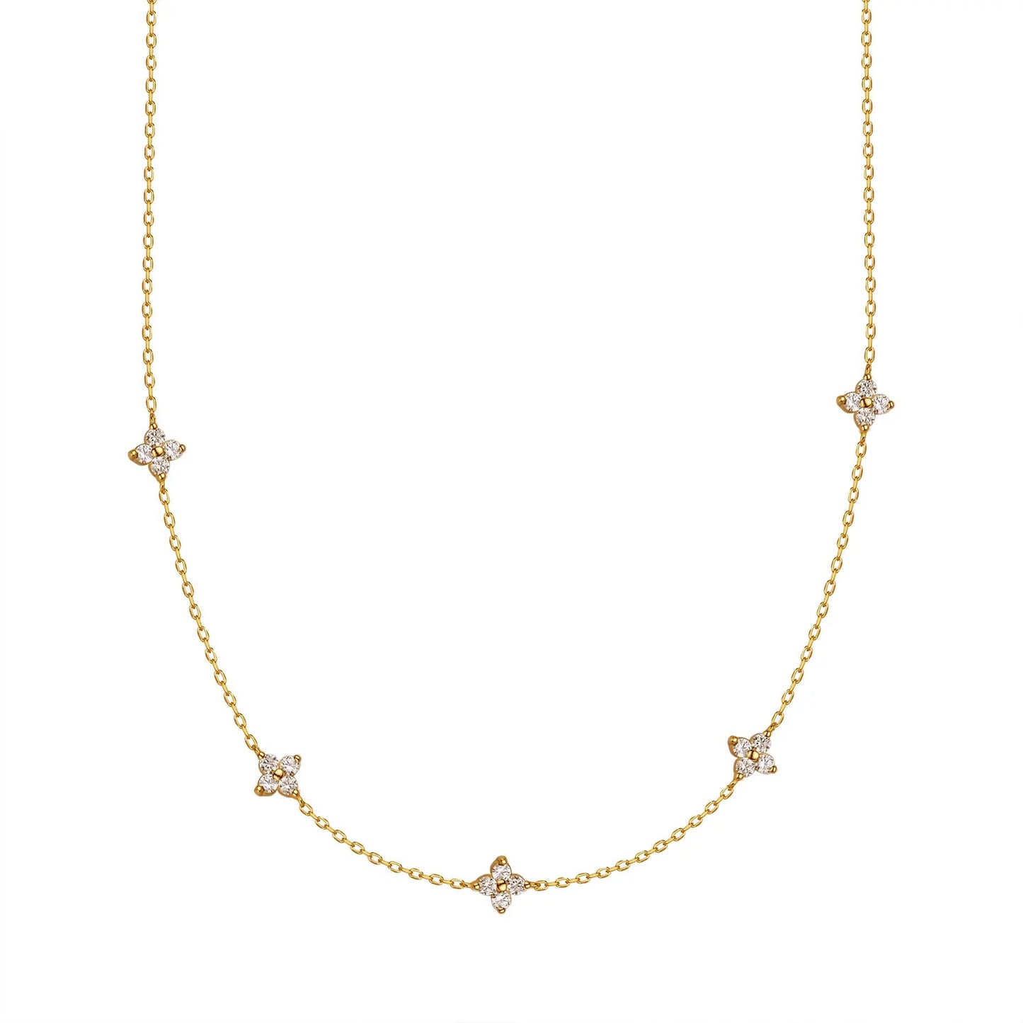 Collier Stardust – Argent Sterling S925, Plaqué Or 18 carats