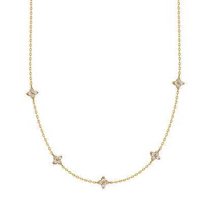 Collier Stardust – Argent Sterling S925, Plaqué Or 18 carats