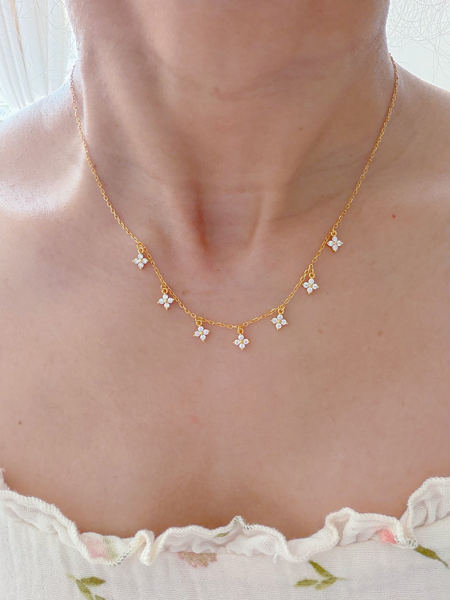 Collier Starfall - Argent sterling S925