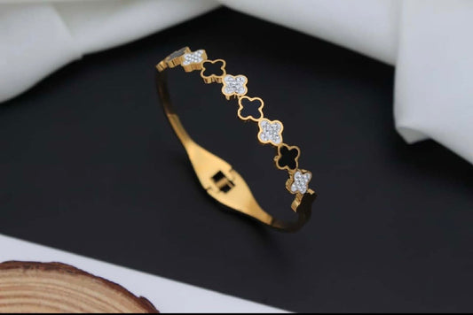 Clover Open Cuff Bracelet